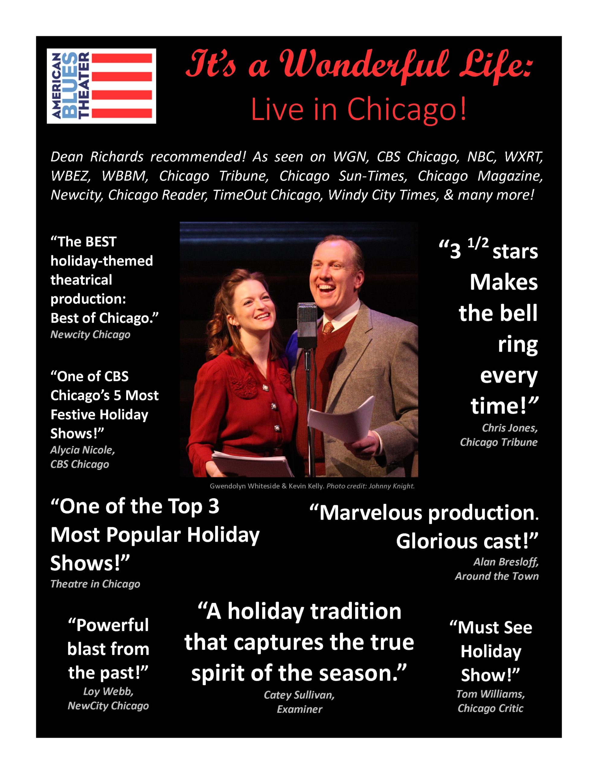 It's a Wonderful Life Chicago Theater Reviews American Blues Theater